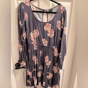 Torrid Floral Long Sleeve Dress